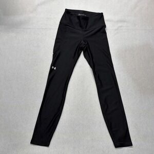 Under Armor Heat Gear Compression Leggings Size Small Black Yoga Exercise Run
